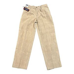 Vintage Corduroy Pants Traditionalist Men 33x30 Beige Tan Deadstock NWT